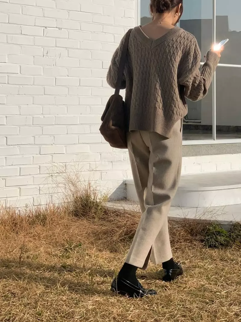 Gracia - Korean Women Fashion - #momslook - US Slit Pants - 11