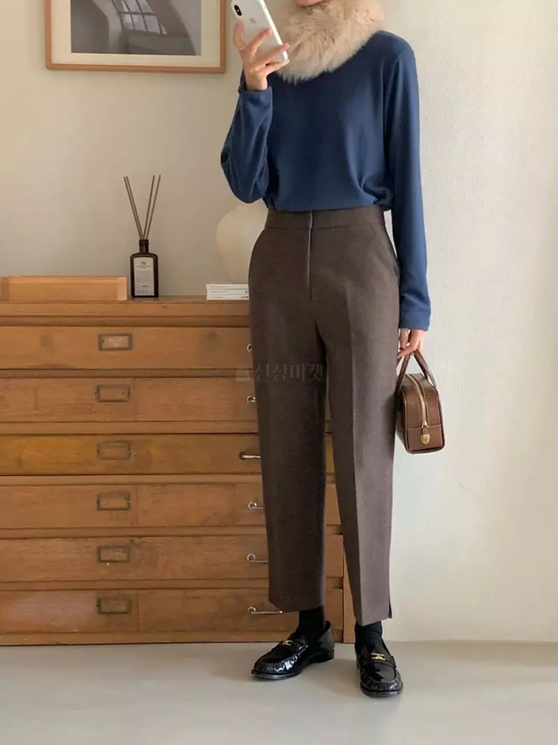 Gracia - Korean Women Fashion - #momslook - US Slit Pants - 3