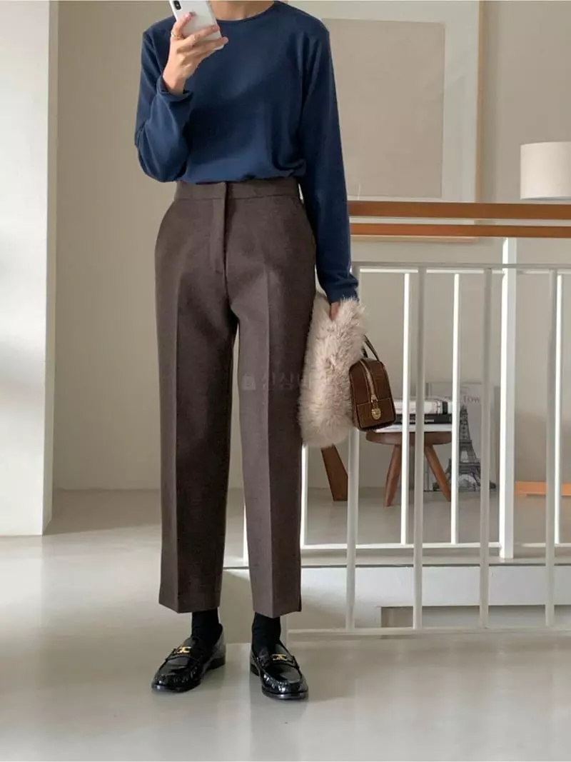 Gracia - Korean Women Fashion - #momslook - US Slit Pants - 5