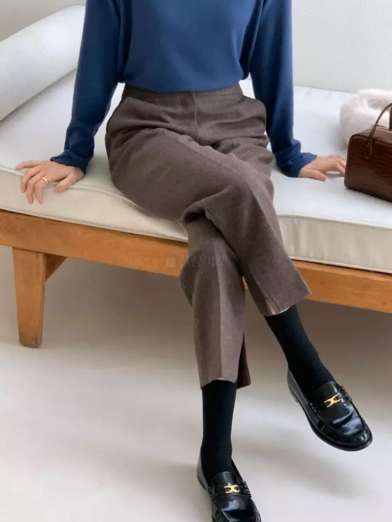 Gracia - Korean Women Fashion - #momslook - US Slit Pants - 7