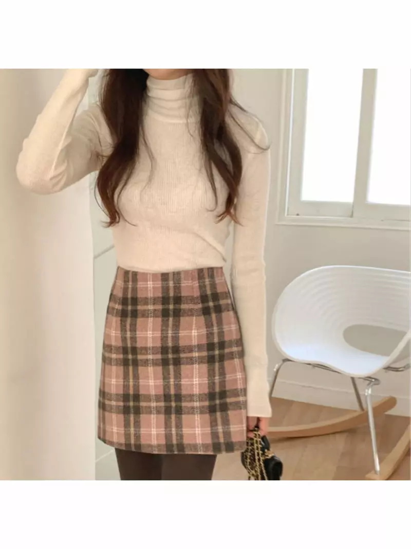 Gracia - Korean Women Fashion - #momslook - Rib Turtleneck Tee - 6