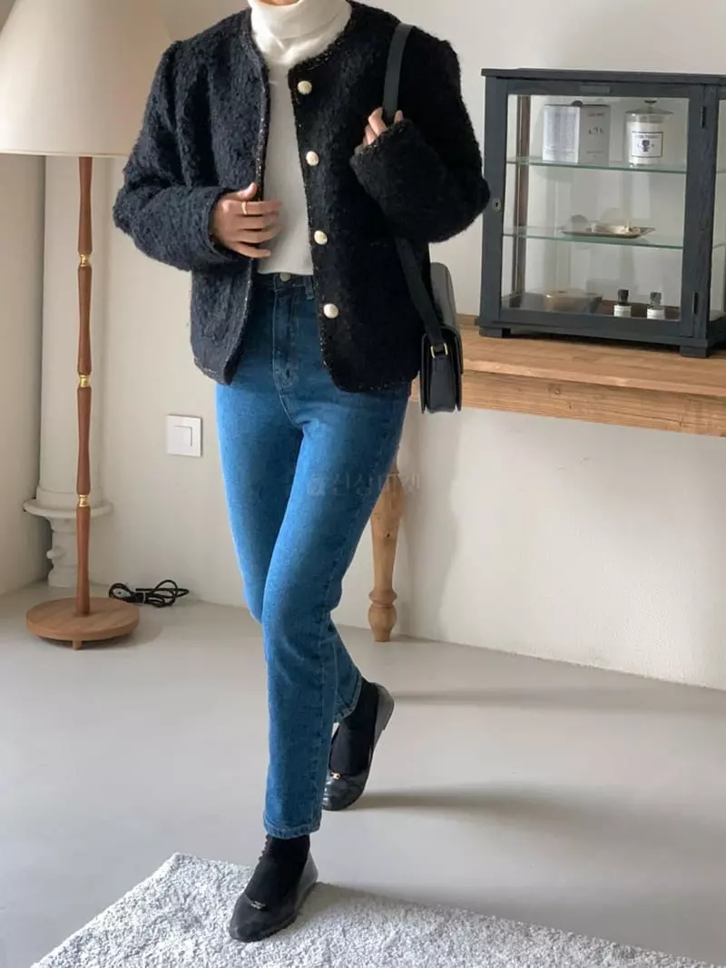 Gracia - Korean Women Fashion - #momslook - Banding Jeans - 11