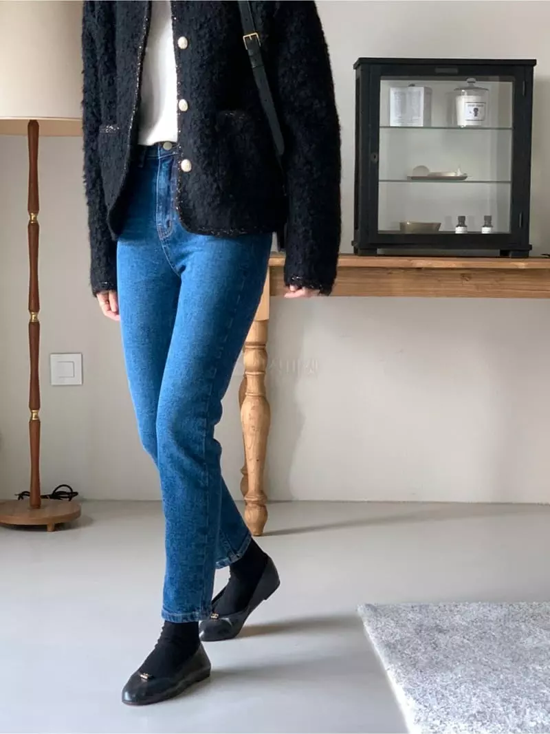 Gracia - Korean Women Fashion - #momslook - Banding Jeans - 9