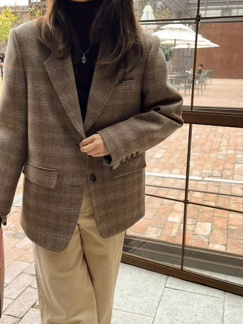 Gracia - Korean Women Fashion - #momslook - Twid Jacket - 3
