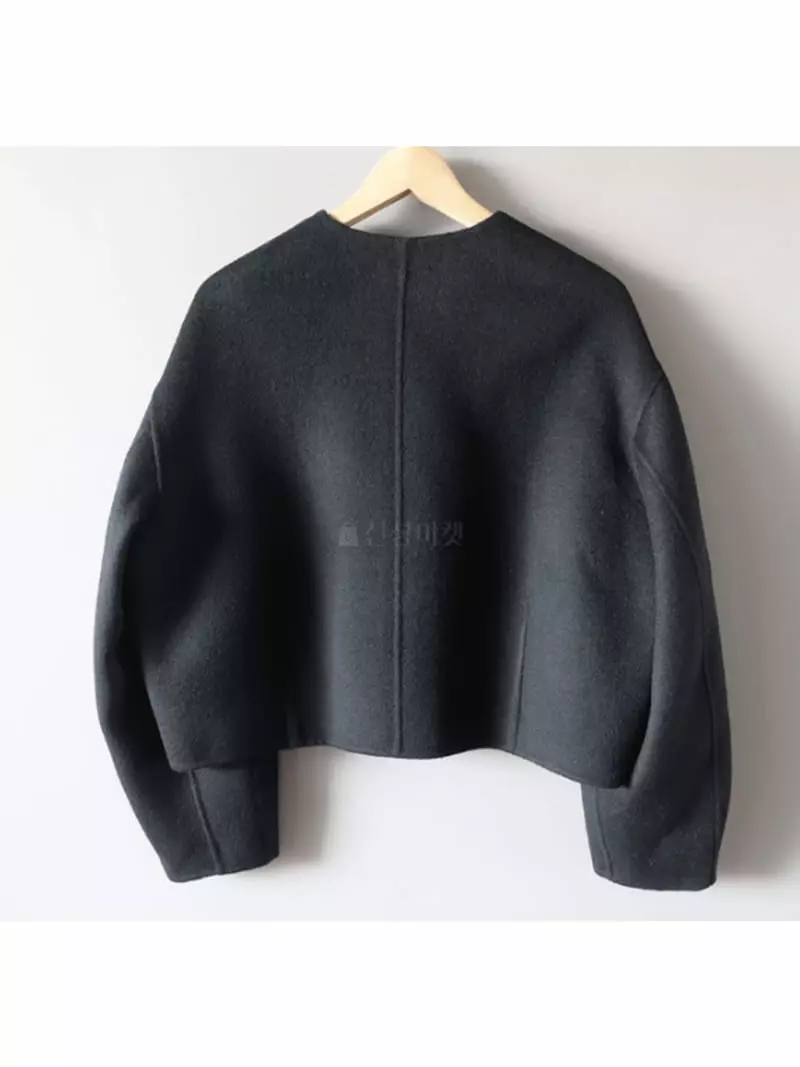 Gracia - Korean Women Fashion - #momslook - No Collar Coat - 9