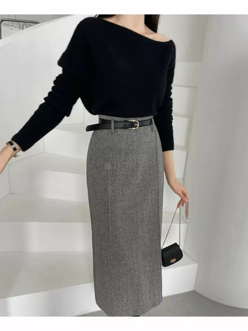 Gracia - Korean Women Fashion - #vintagekidsstyle - Maxy Skirt - 4