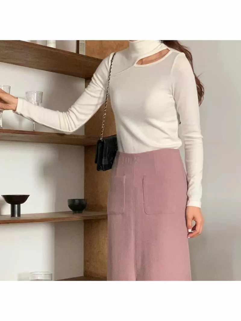 Gracia - Korean Women Fashion - #restrostyle - Powder Tee - 8