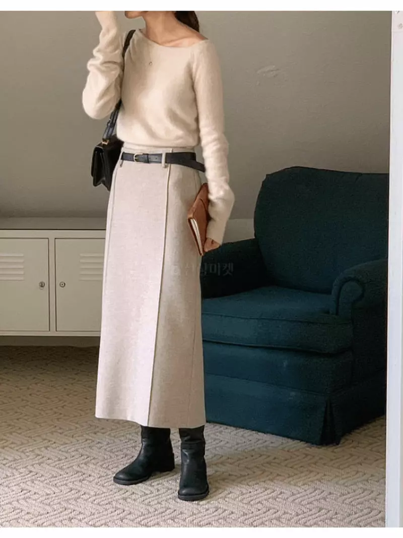 Gracia - Korean Women Fashion - #romanticstyle - Maxy Skirt - 6