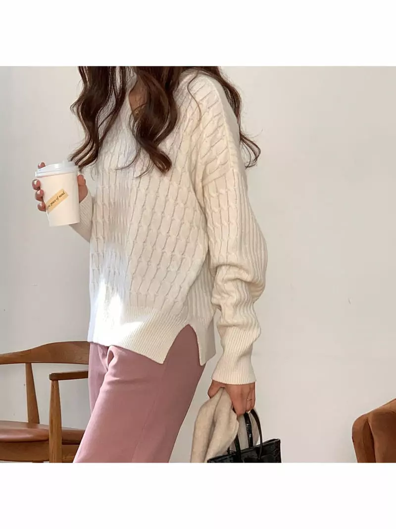 Gracia - Korean Women Fashion - #shopsmall - Two Way Knit Tee - 5