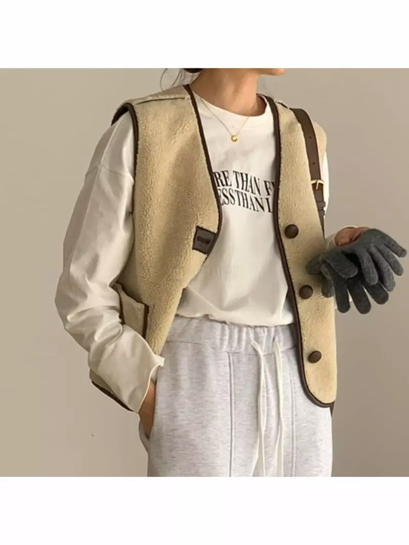 Gracia - Korean Women Fashion - #thelittlethings - More Than Fleece Long Sleeves Tee - 5