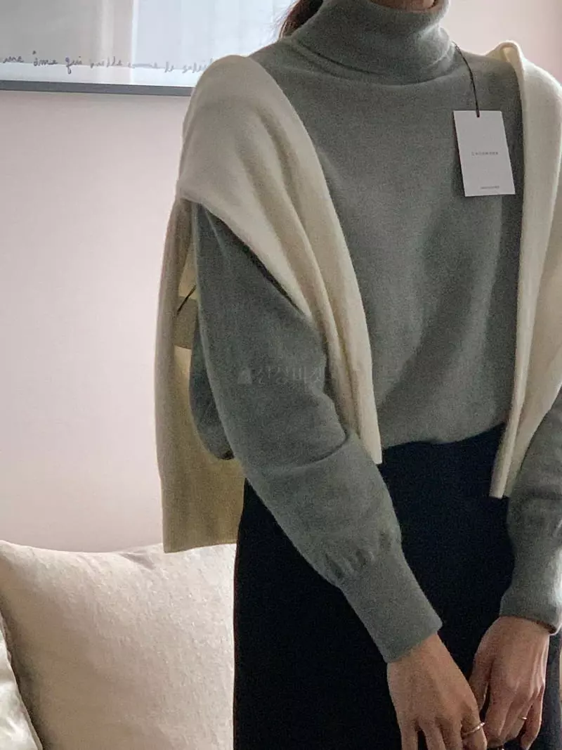 Gracia - Korean Women Fashion - #womensfashion - Nine Turtleneck Tee - 4