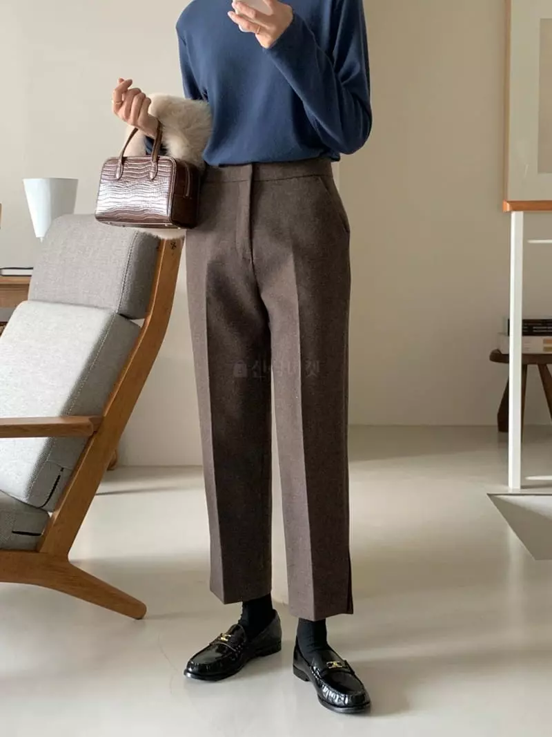 Gracia - Korean Women Fashion - #momslook - US Slit Pants - 4