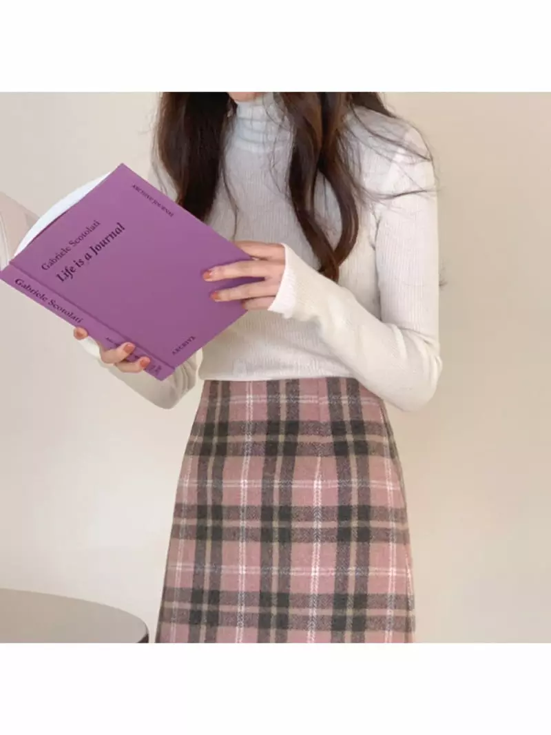 Gracia - Korean Women Fashion - #womensfashion - Rib Turtleneck Tee - 7