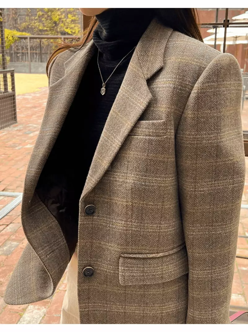 Gracia - Korean Women Fashion - #momslook - Twid Jacket - 4