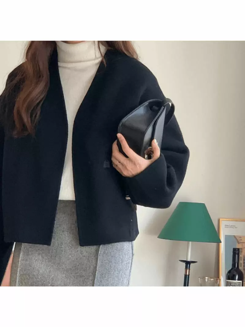 Gracia - Korean Women Fashion - #womensfashion - No Collar Coat - 7