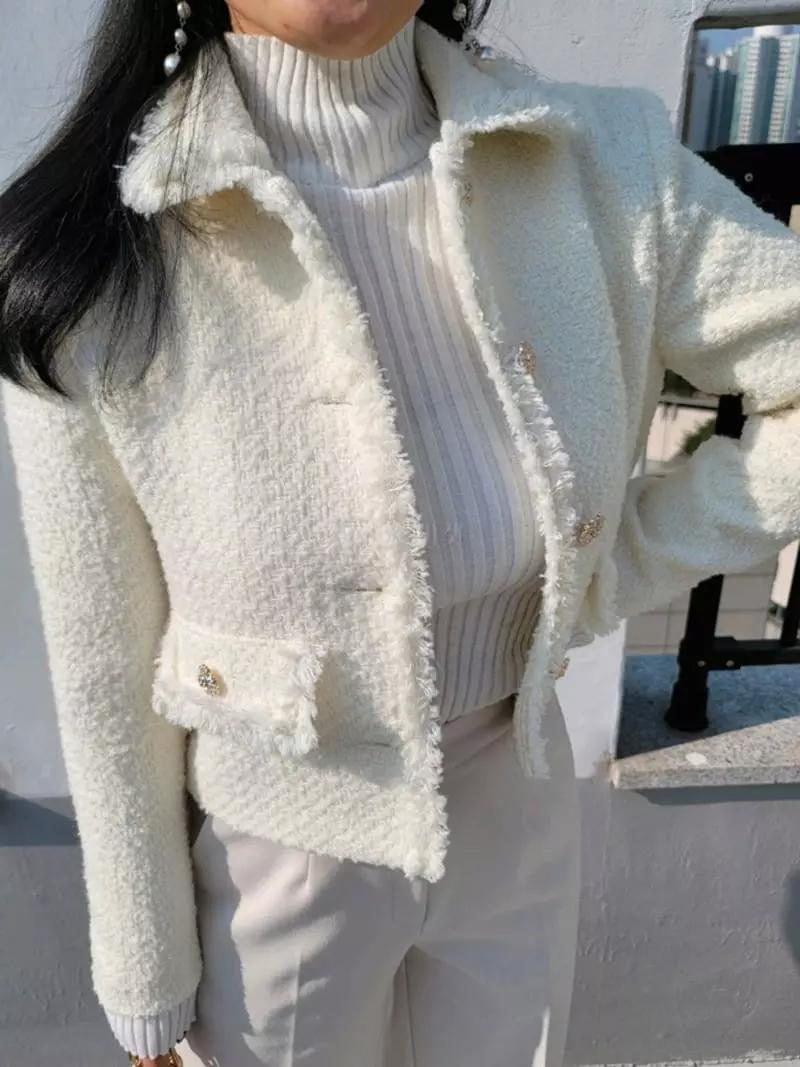 Gratia - Korean Women Fashion - #momslook - Hera Twid Jacket - 3