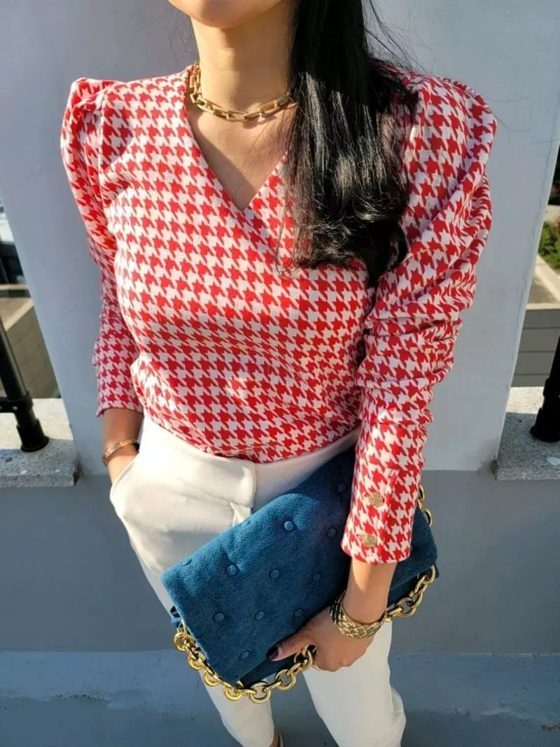 Gratia - Korean Women Fashion - #momslook - Hound Spab Tee Blouse - 7