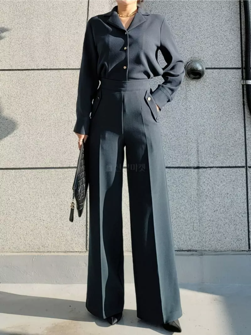 Gratia - Korean Women Fashion - #momslook - Kant Set  - 9