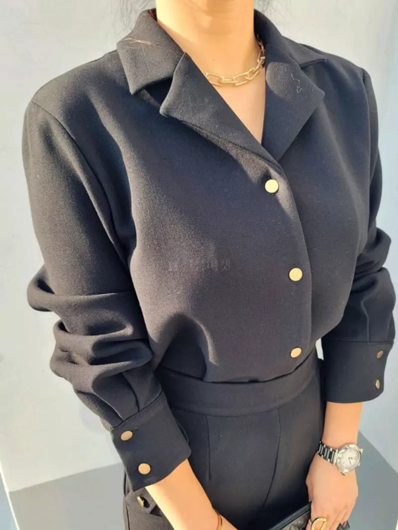 Gratia - Korean Women Fashion - #momslook - Kant Blouse Span - 10
