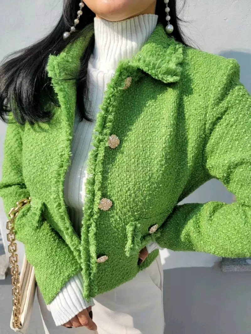 Gratia - Korean Women Fashion - #thatsdarling - Hera Twid Jacket