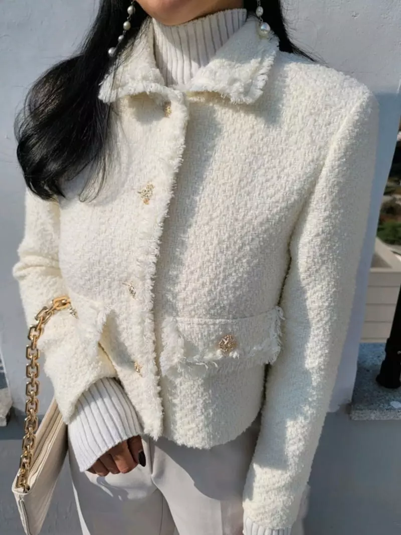 Gratia - Korean Women Fashion - #thelittlethings - Hera Twid Jacket - 2