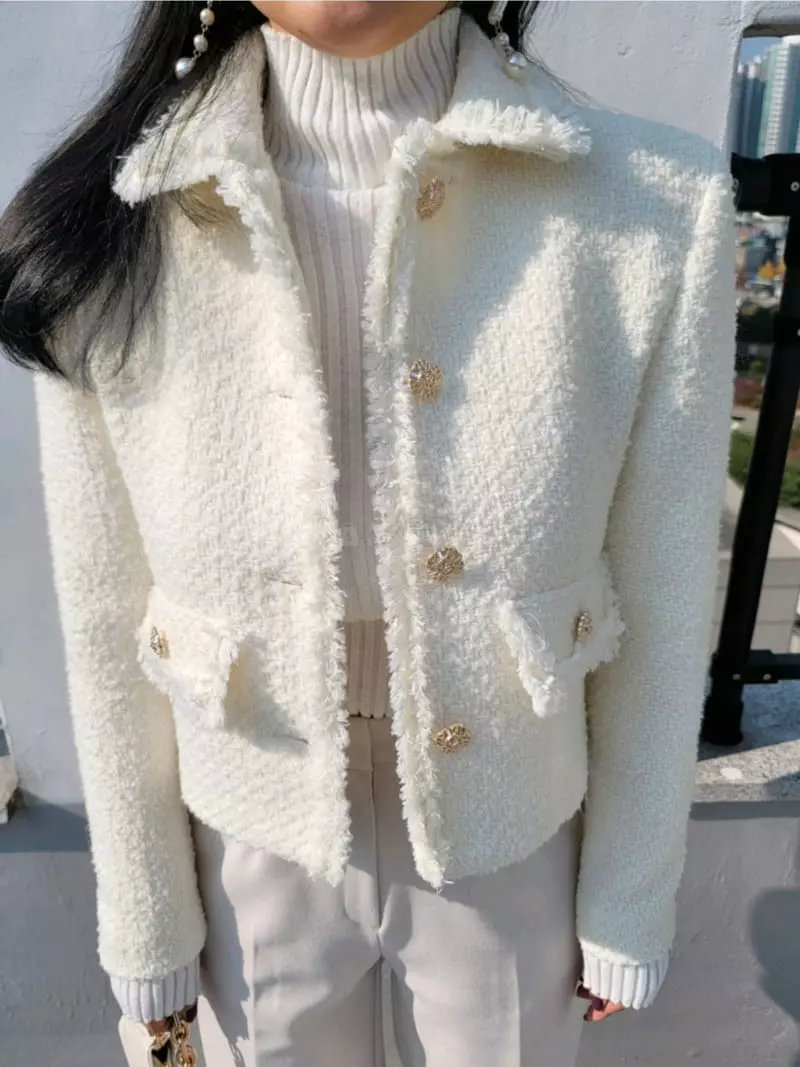 Gratia - Korean Women Fashion - #momslook - Hera Twid Jacket - 4