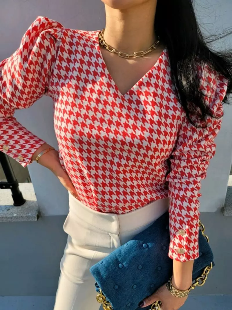 Gratia - Korean Women Fashion - #womensfashion - Hound Spab Tee Blouse - 10
