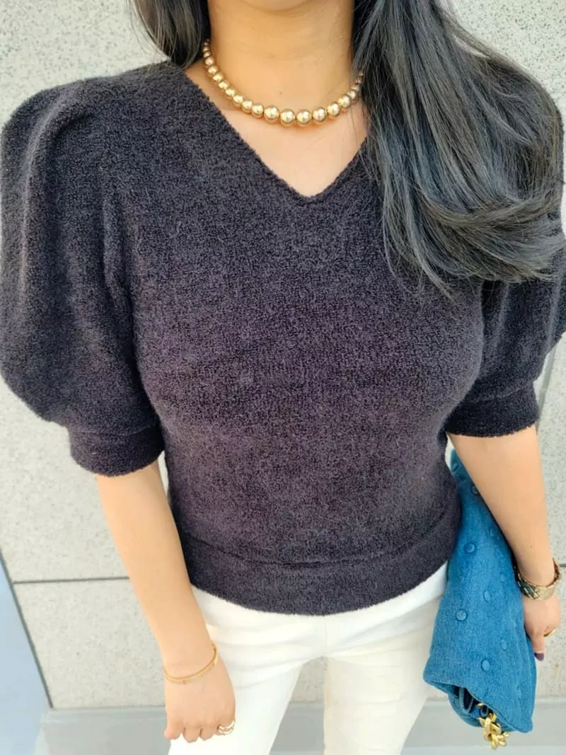 Gratia - Korean Women Fashion - #womensfashion - Terry Tee - 5