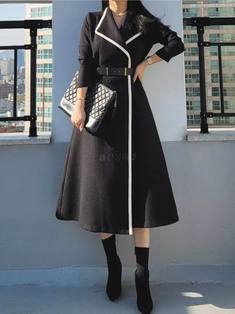 Gratia - Korean Women Fashion - #womensfashion - Cookie Coat One-piece - 12