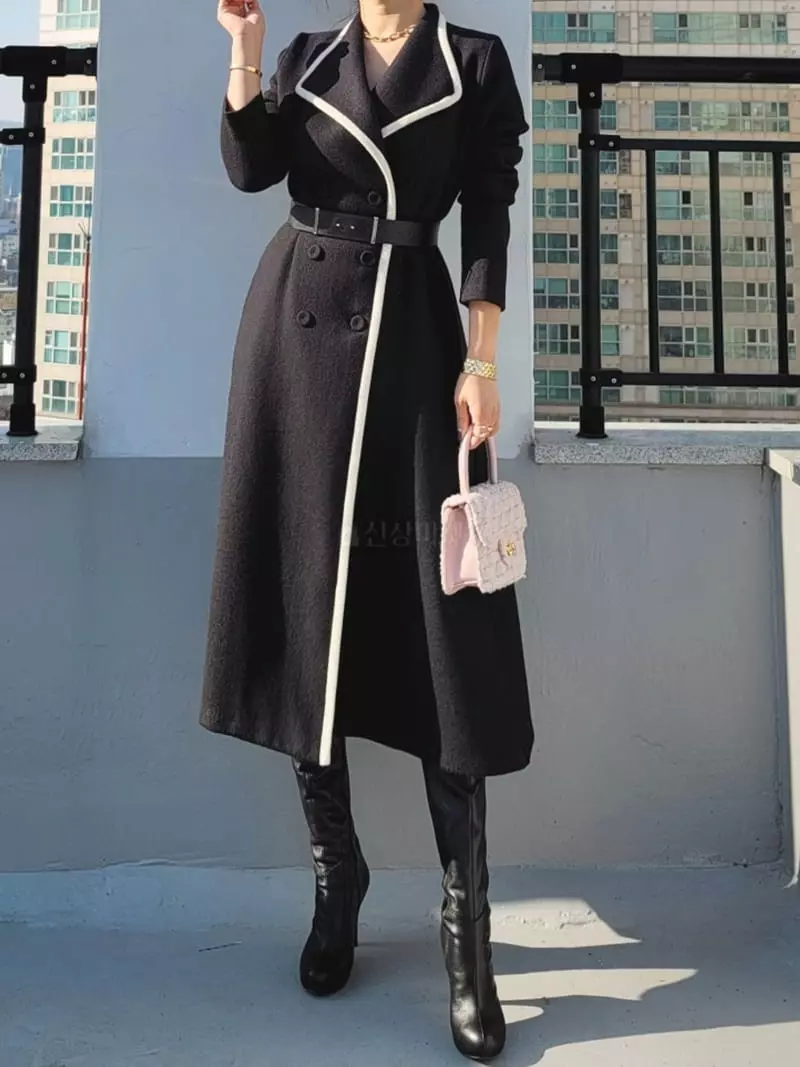 Gratia - Korean Women Fashion - #momslook - Cookie Coat One-piece - 4