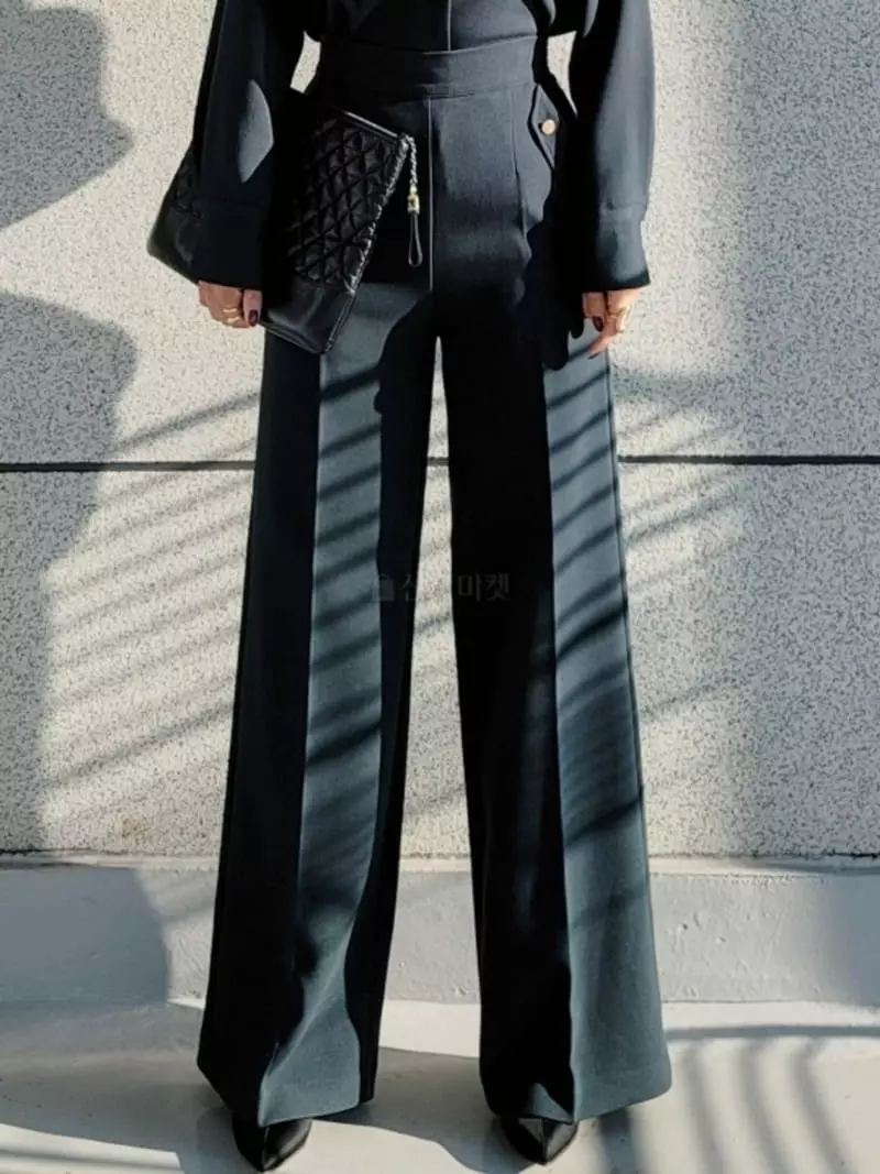 Gratia - Korean Women Fashion - #womensfashion - Kant Wide Pants - 9