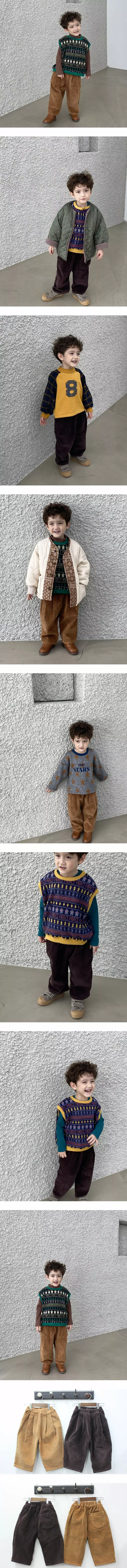 Green Tomato - Korean Children Fashion - #magicofchildhood - Rib Wrinkle Pants