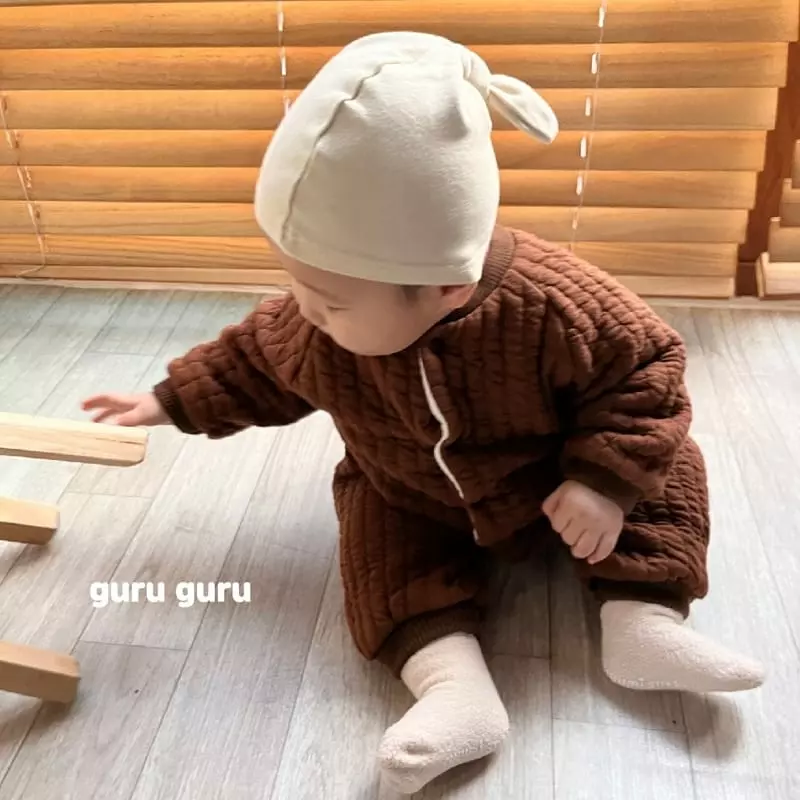 Guru Guru - Korean Baby Fashion - #babyoninstagram - Quilting Bodysuit