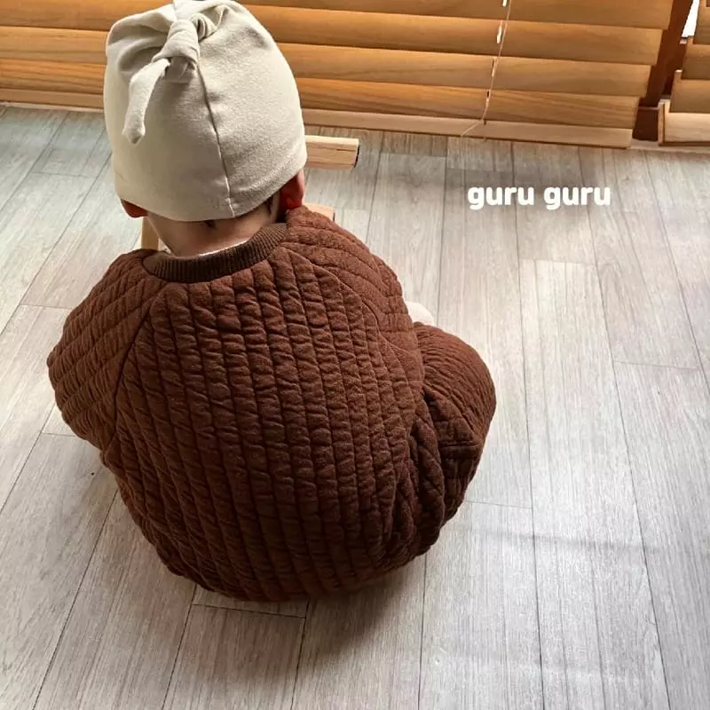 Guru Guru - Korean Baby Fashion - #babyootd - Quilting Bodysuit - 2