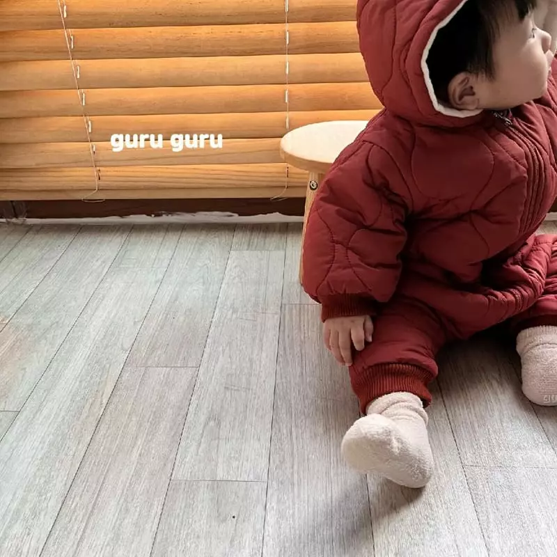 Guru Guru - Korean Baby Fashion - #babyootd - Padding Bodysuit - 4