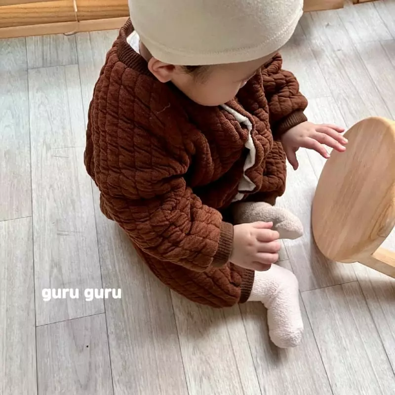 Guru Guru - Korean Baby Fashion - #babyoutfit - Quilting Bodysuit - 3