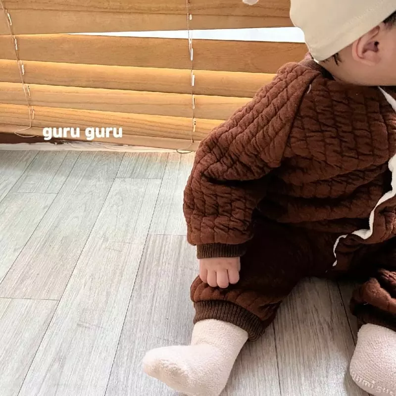 Guru Guru - Korean Baby Fashion - #smilingbaby - Quilting Bodysuit - 8