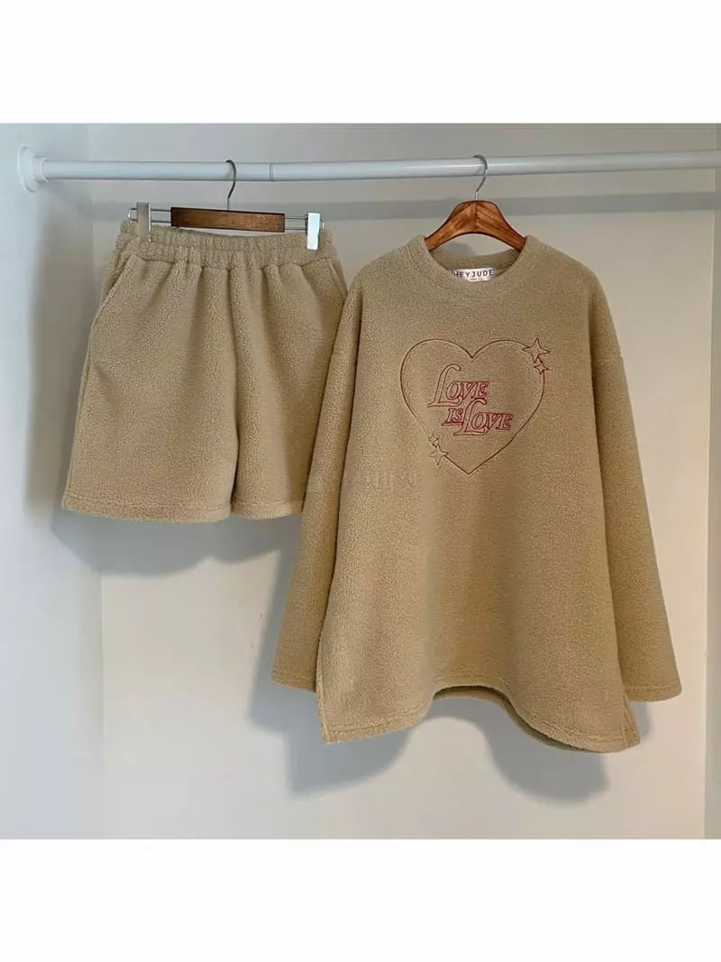 Heyjude - Korean Women Fashion - #momslook - Lovy Hoody Set - 3