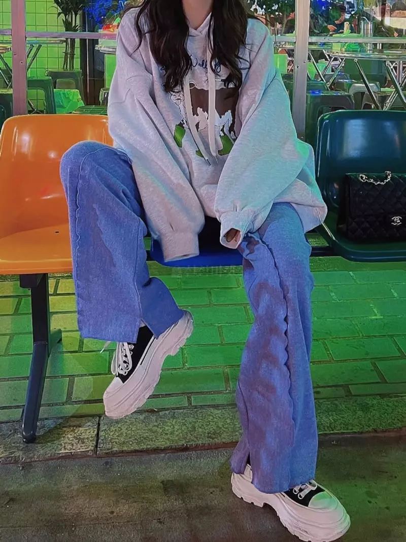 Heyjude - Korean Women Fashion - #vintagekidsstyle - Cow Over Sweatshirt