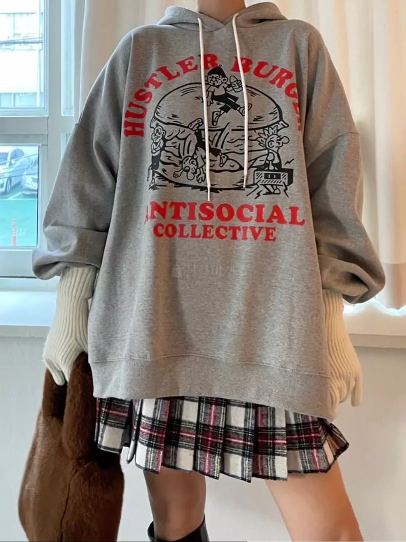 Heyjude - Korean Women Fashion - #womensfashion - Hamburgur Hoody - 2