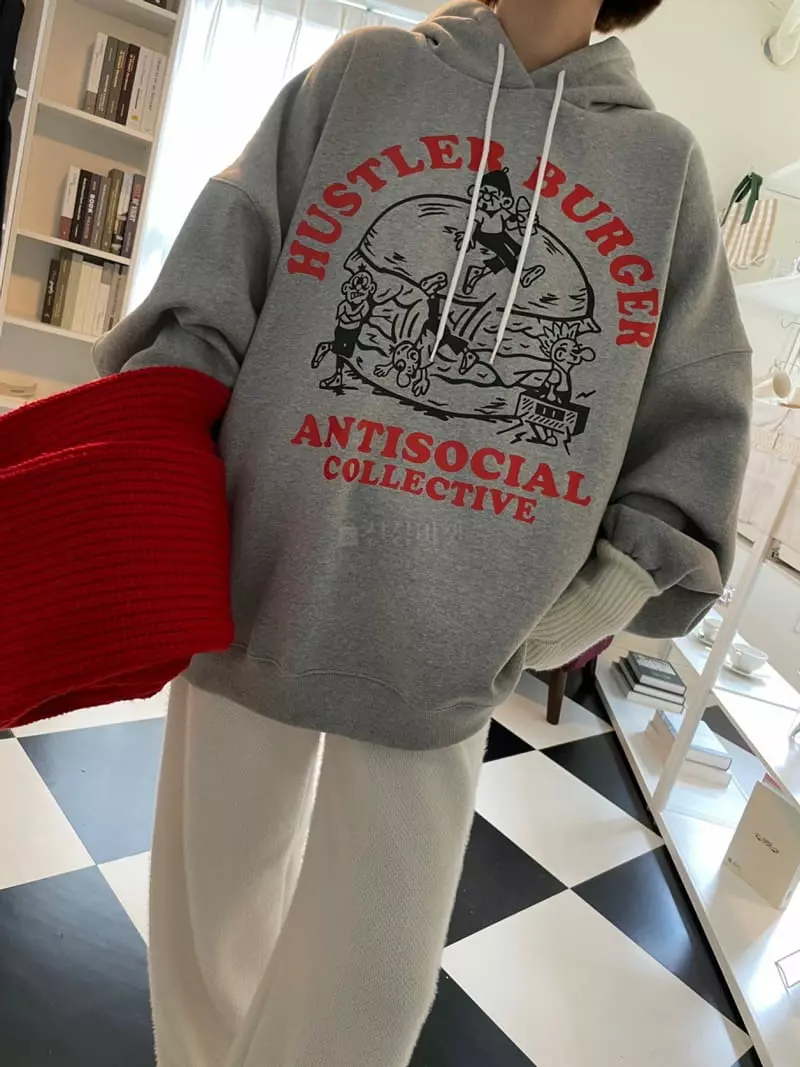 Heyjude - Korean Women Fashion - #womensfashion - Hamburgur Hoody - 6
