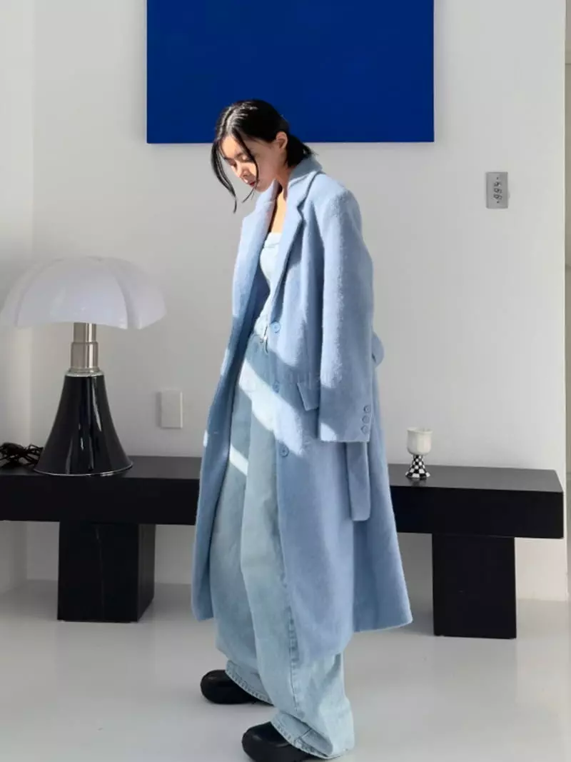 Highcolor - Korean Women Fashion - #momslook - Cozy Long Coat - 10