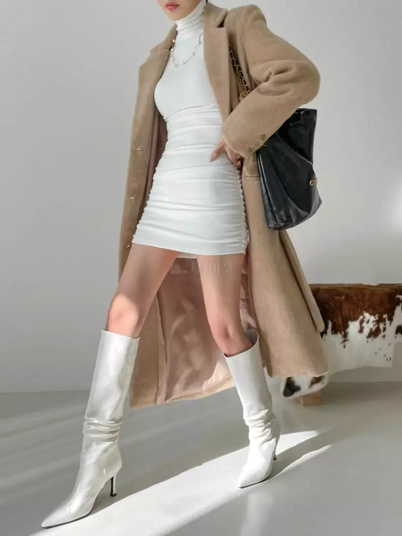 Highcolor - Korean Women Fashion - #momslook - Cozy Long Coat - 2