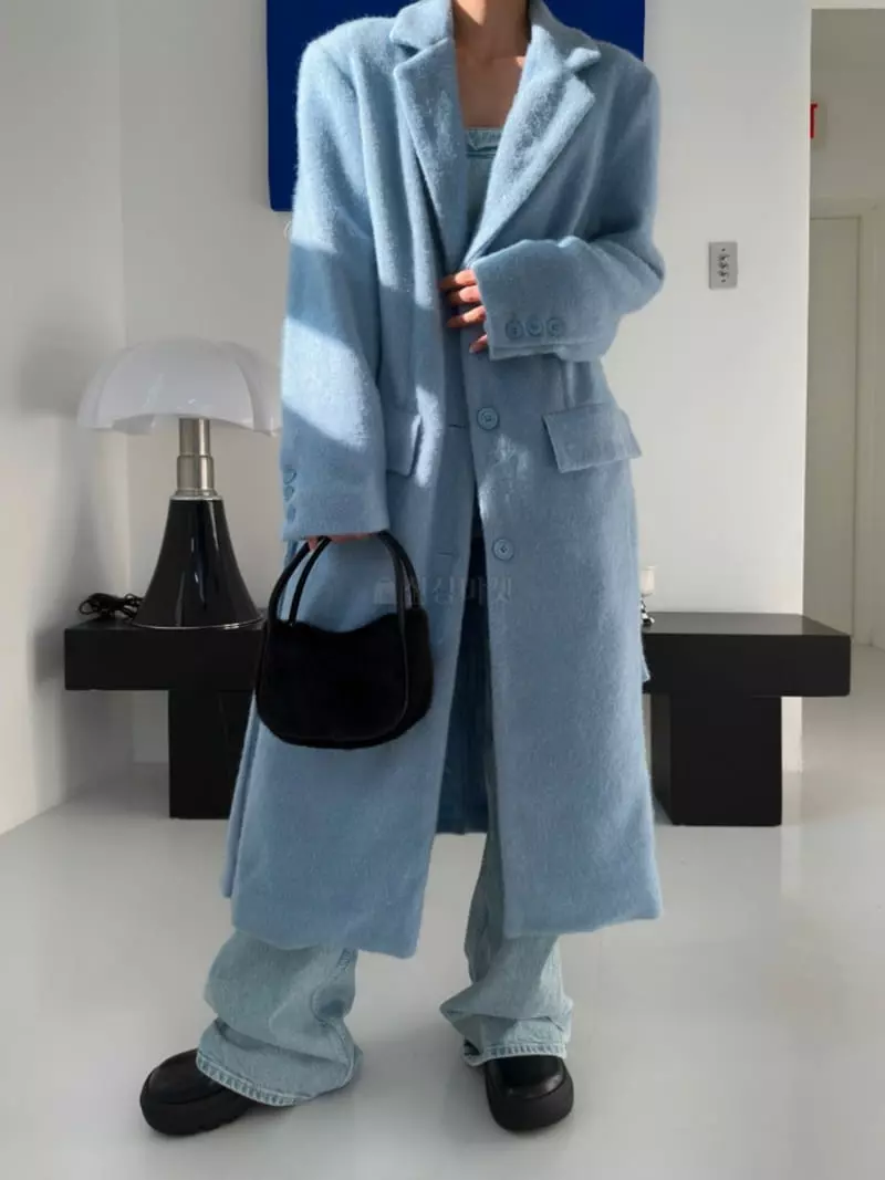 Highcolor - Korean Women Fashion - #momslook - Cozy Long Coat - 6