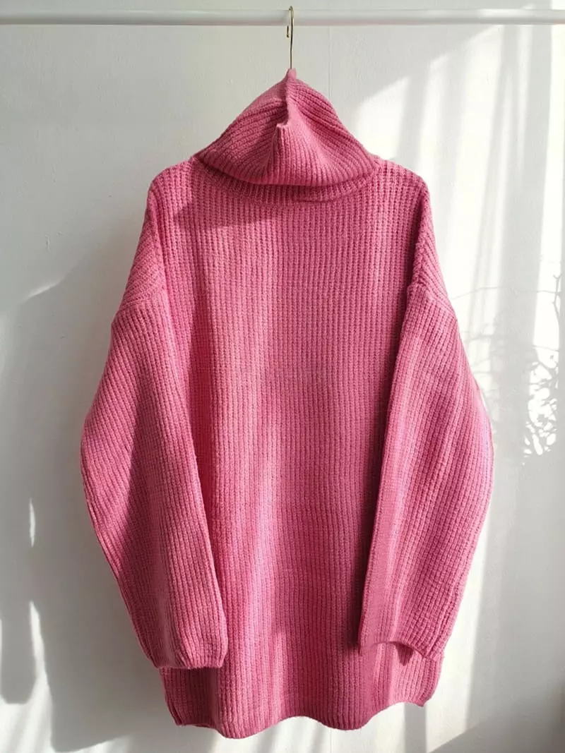 Highcolor - Korean Women Fashion - #momslook - Turtleneck Mini One-piece - 10
