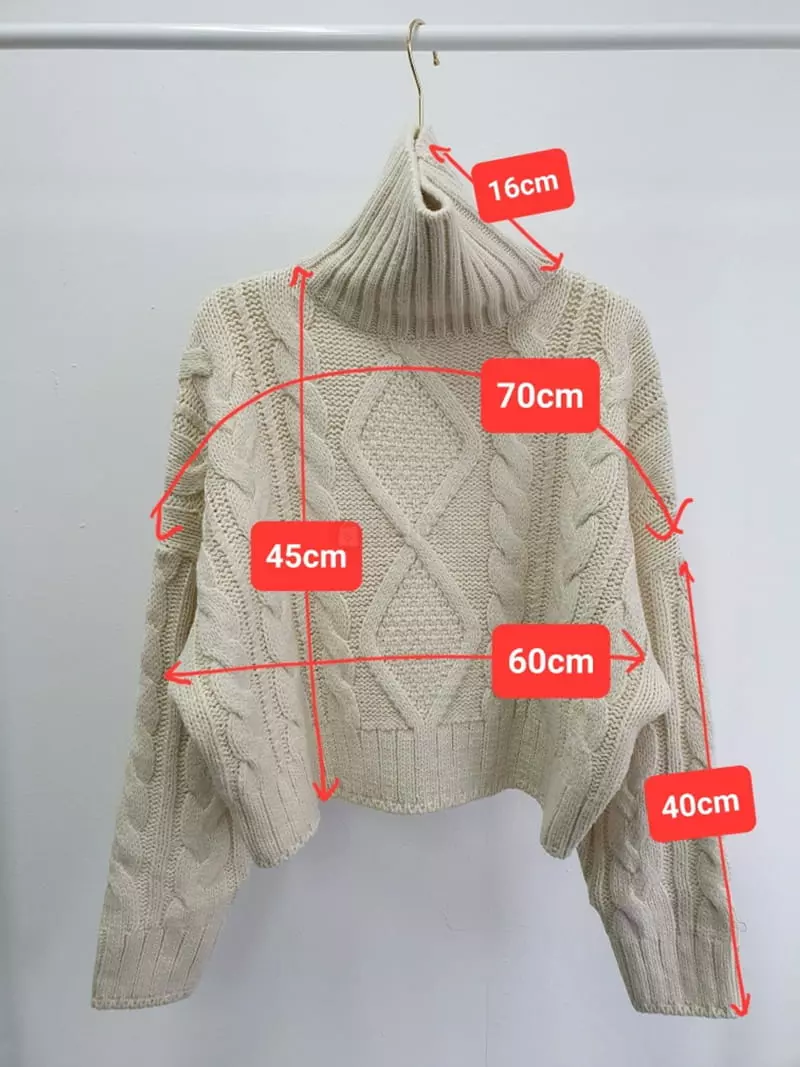 Highcolor - Korean Women Fashion - #momslook - Eve Turtle Knit Tee - 12