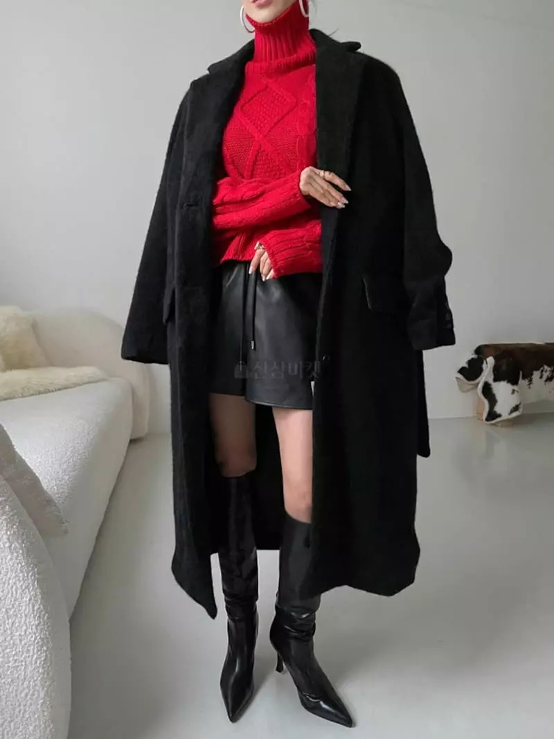 Highcolor - Korean Women Fashion - #momslook - Eve Turtle Knit Tee - 2