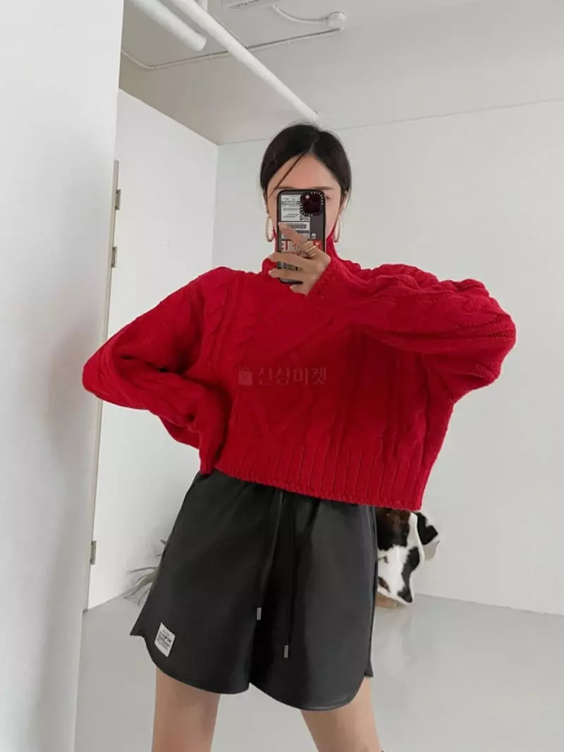 Highcolor - Korean Women Fashion - #momslook - Eve Turtle Knit Tee - 8