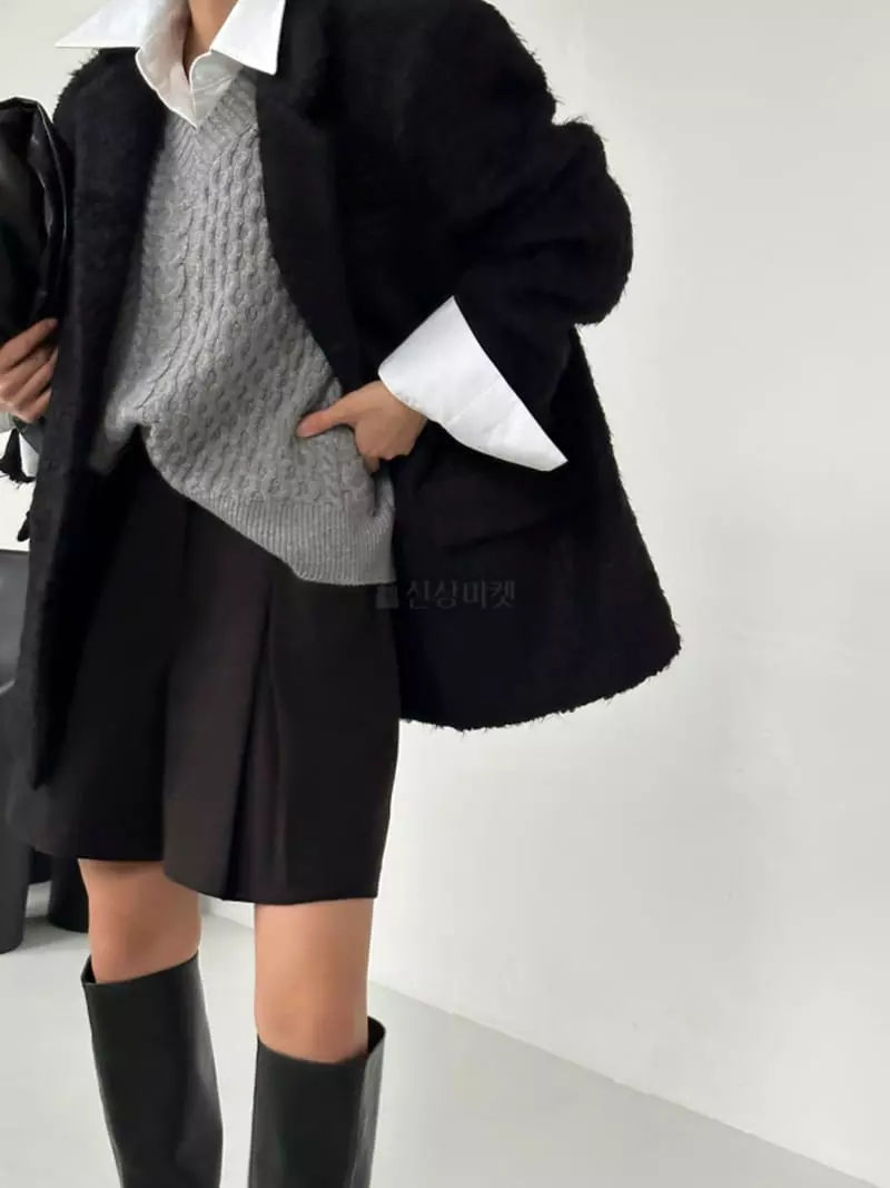 Highcolor - Korean Women Fashion - #womensfashion - Waffle Vest Knit - 4