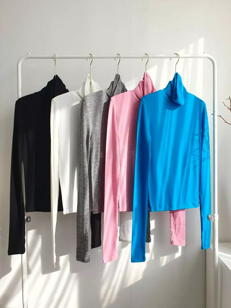 Highcolor - Korean Women Fashion - #momslook - Soda Turtleneck Tee - 6